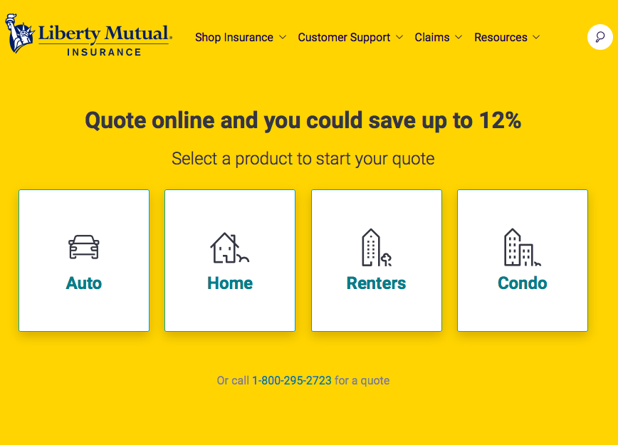 Liberty Mutual Home site