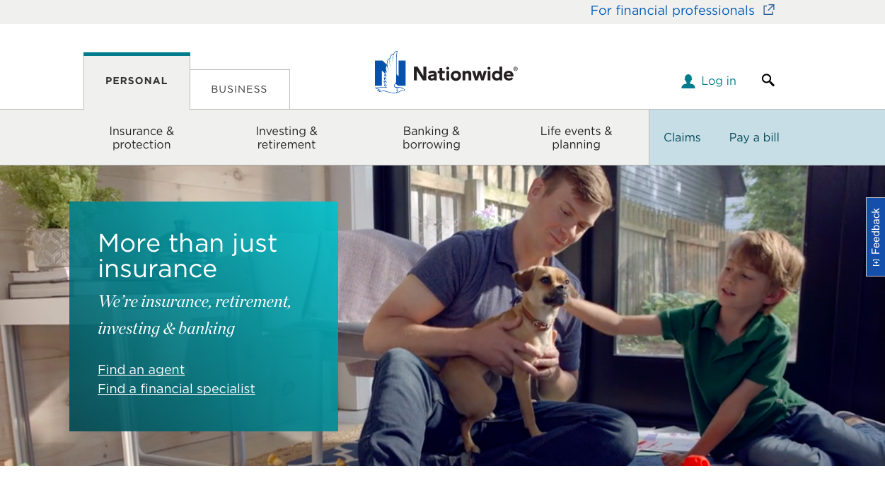Nationwide website home page